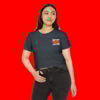 Image 3 of THE WEATHER IS HAPPENING BADGE WOMEN'S CROP TOP