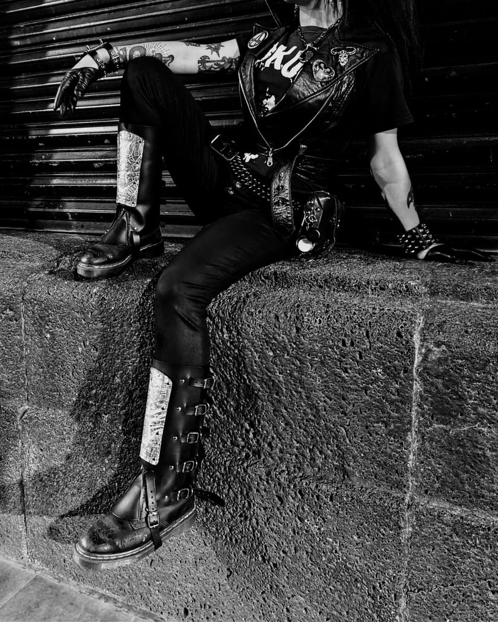 Ready to Ship Deviated Instinct Leather Gaiters