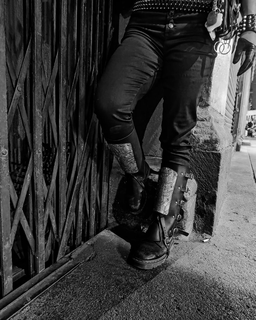 Ready to Ship Deviated Instinct Leather Gaiters