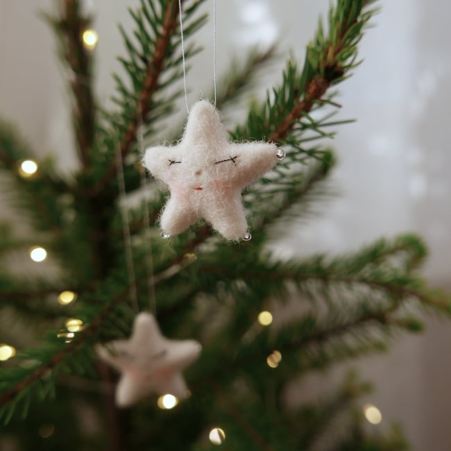 sleepy star ornament