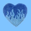 Blue Flame Heart