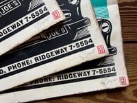 Image 5 of Joe's Auto Supply Mercury Linocut Print FREE SHIPPING