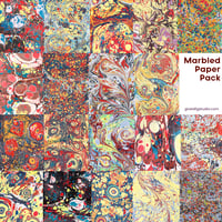 Image 2 of Marbled Paper Pack