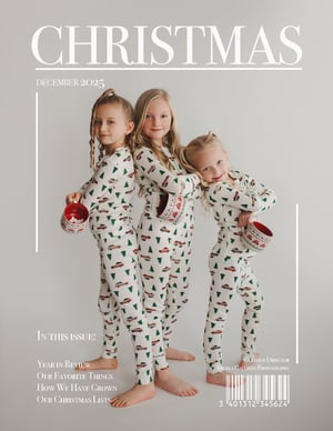 Image of CHRISTMAS MAGAZINE PSD TEMPLATE 8 x 10
