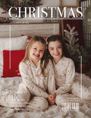 Image of CHRISTMAS MAGAZINE PSD TEMPLATE 8 x 10