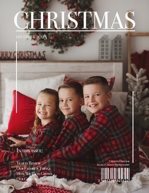Image of CHRISTMAS MAGAZINE PSD TEMPLATE 8 x 10