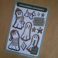 Image 2 of Sticker Sheet-Gingerbread Swoopy