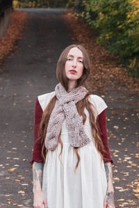 Image 15 of Knitting Pattern - Arnprior Reversible Cable Scarf