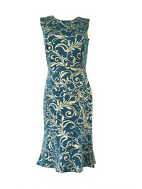 Vestido Barroco Esmeralda & Oro