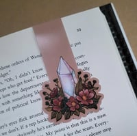 Image 2 of Magnetic Bookmark--Crystals with Flowers