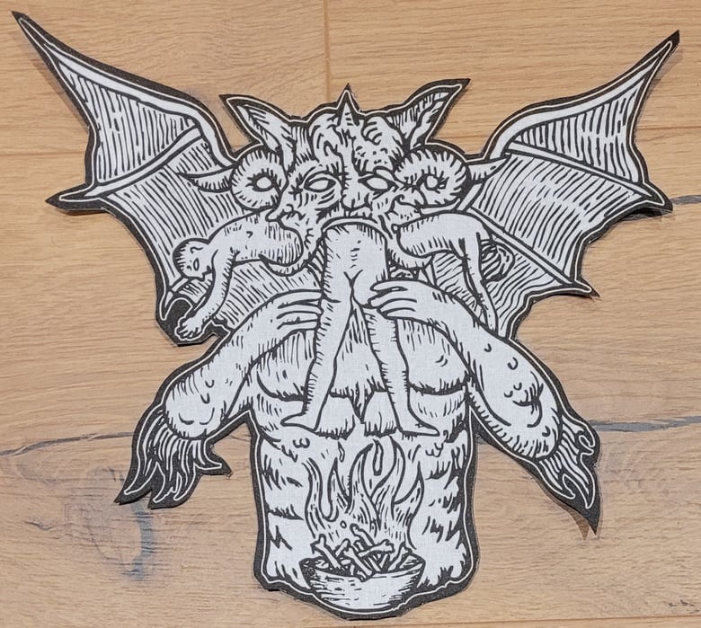 Image of Dante's Lucifer handcut backpatch 
