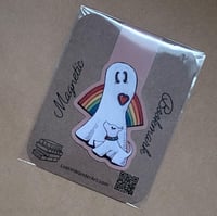Image 4 of Magnetic Bookmark--Rainbow Pride Swoopy