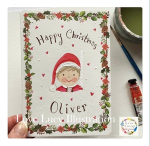 Image of Personalised Christmas Keepsake Card