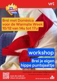 Workshop Brei je eigen hippe puntsjaaltje voor De Warmste Week