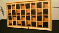 Image 4 of 8 Row 3D Shadow Box End Grain Cutting Board