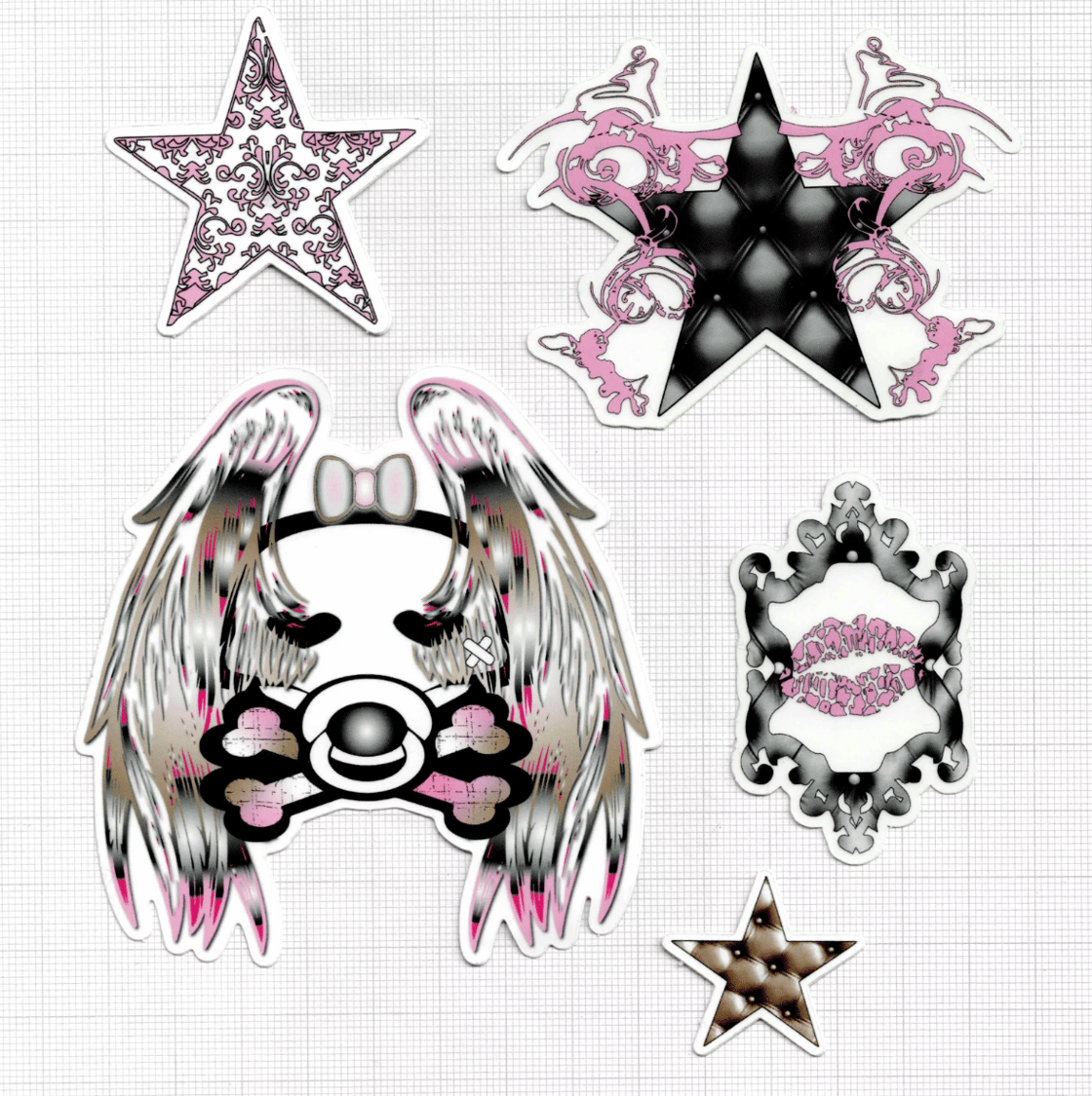 Image of Set of five stickers