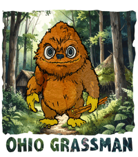 Image 3 of Framed Set of 3 Cute Midwest Cryptid watercolor paintings