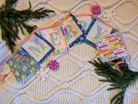 Image 1 of "Merry" Fabric Bunting in Pink and Mint