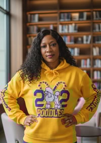 Image 3 of Pretty Poodle Chenille Hoodie  2XL & 3X