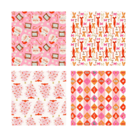 Image 5 of "Cheer" Fabric Bunting in Teal, Pink and Red