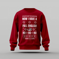 Image 2 of Now I Have A Full English - Terry's Cafe Xmas Jumper