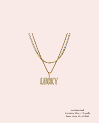 Tennis CUSTOM NAME NECKLACE 