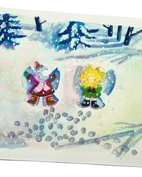 Image 2 of A5 - Les anges de neige - illustration originale