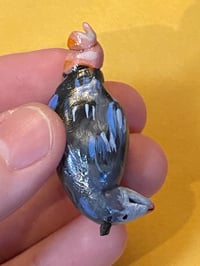 Image 3 of Clay Hanging Possum Pin