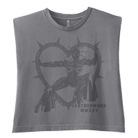 Image 1 of Leather Heart Muscle Tank
