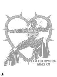 Image 2 of Leather Heart Muscle Tank