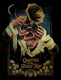 Image 1 of Queens Of The Stone Age – New Orleans 2025 Artist Proof (GOLD FOIL)