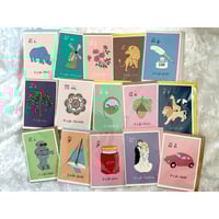 Image 1 of Surprise Pack of 15 Alphabet Cards  - As seen in Liberty London!