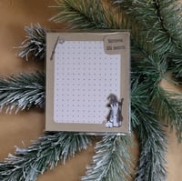 Image 1 of Mini NotePad--Swoopy Ghost in Wizard Costume