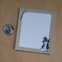 Image 3 of Mini NotePad--Swoopy Ghost in Wizard Costume