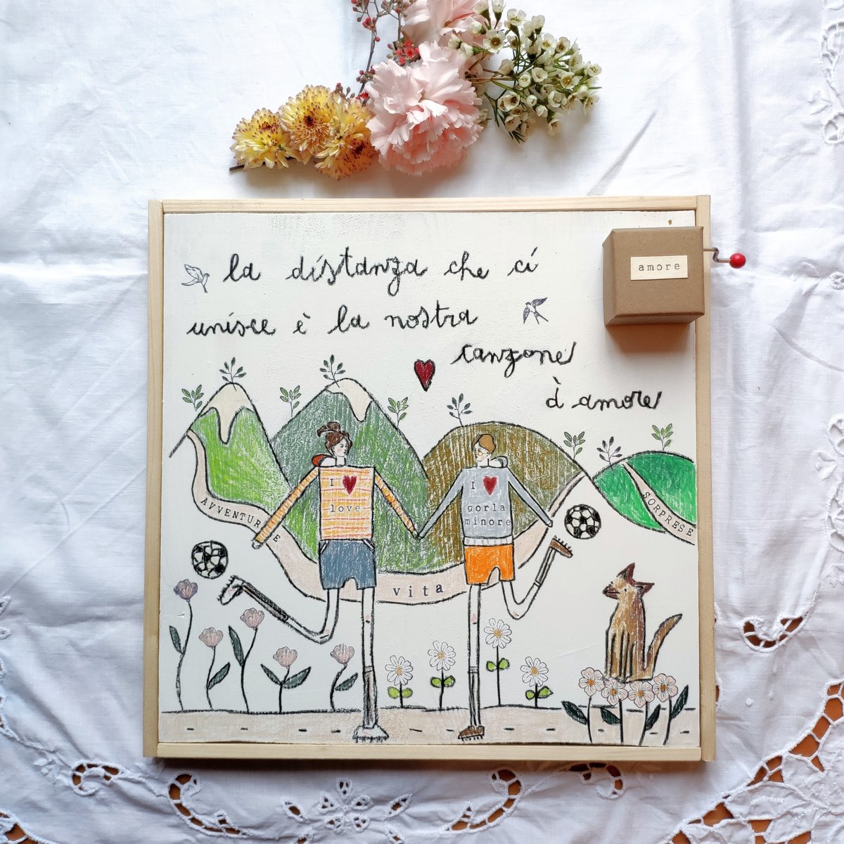 QUADRI CARILLON PERSONALIZZATI SU LEGNO - AMICIZIA/NASCITA/ COMPLEANNO/LOVE