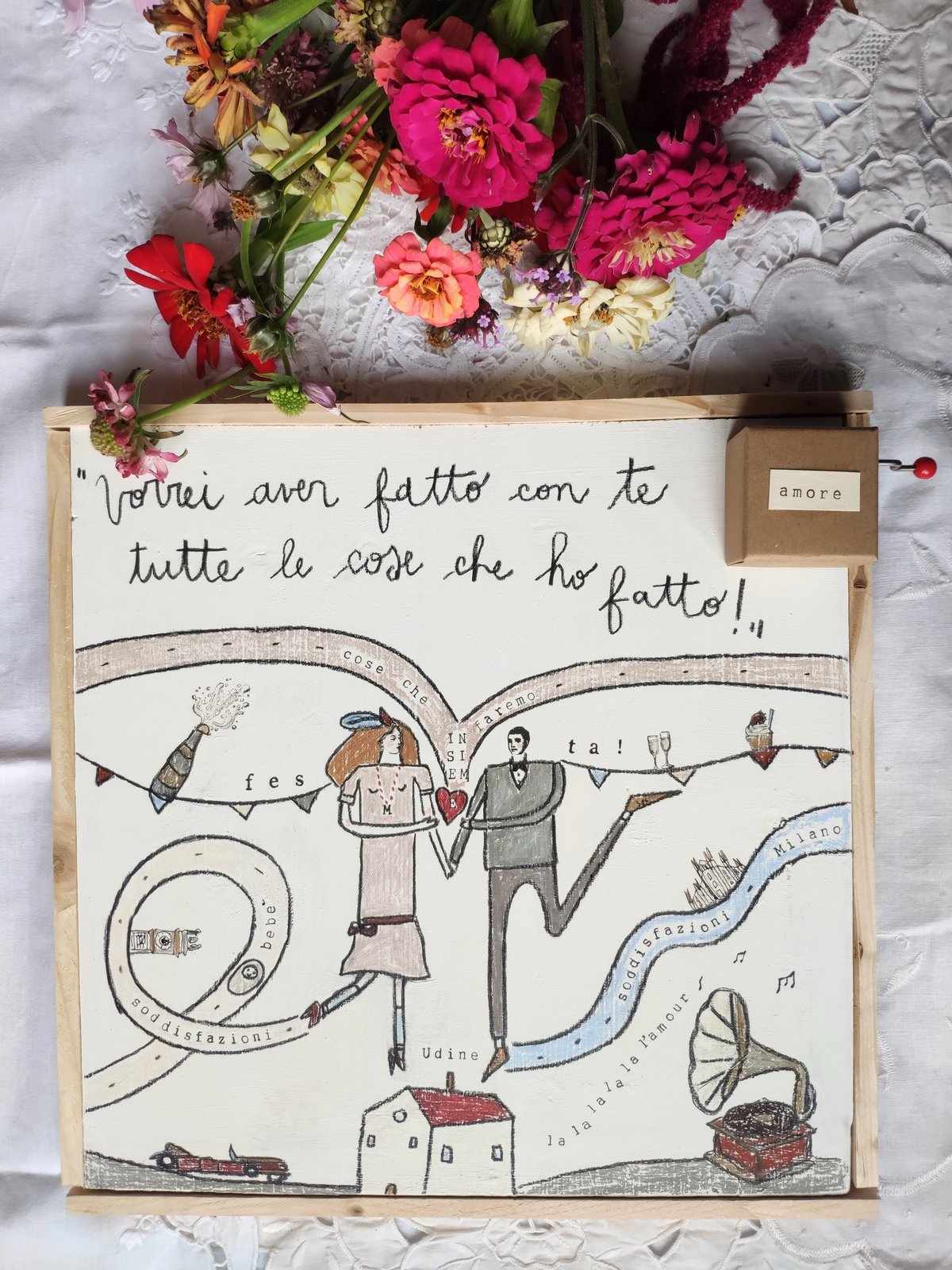 QUADRI CARILLON PERSONALIZZATI SU LEGNO - AMICIZIA/NASCITA/ COMPLEANNO/LOVE