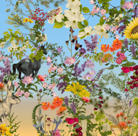 Image 4 of Power of Pollinators Cloth Napkins set #1  (set of 4)