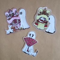 Image 1 of Vinyl Stickers--Swoopy Ghost With Chinese Lions
