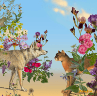 Image 2 of Power of Pollinators Cloth Napkins set #2 (set of 4)