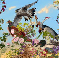 Image 4 of Power of Pollinators Cloth Napkins set #2 (set of 4)