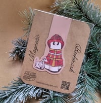 Magnetic Bookmark--Swoopy Ghost in Firefighter's Costume