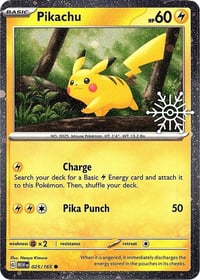 Pikachu - 025/165 (Holiday Calendar) - Near Mint