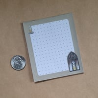 Image 3 of Mini Notepad--Swoopy Ghost in a Gothic Window