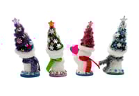 Image 4 of Whimsical Christmas Tree Hat Snowmen