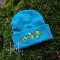 Image 1 of Flowerpot Frog Beanie Hat