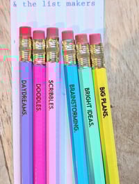 Image 5 of Set of 6 Engraved Pencils