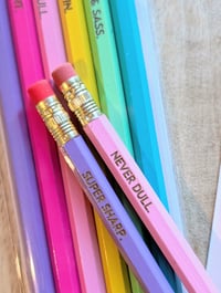 Image 7 of Set of 6 Engraved Pencils