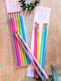 Image 2 of Set of 6 Engraved Pencils