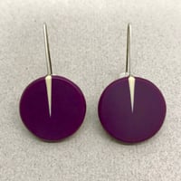 Image 1 of NEW aubergine circle drops
