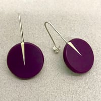 Image 2 of NEW aubergine circle drops
